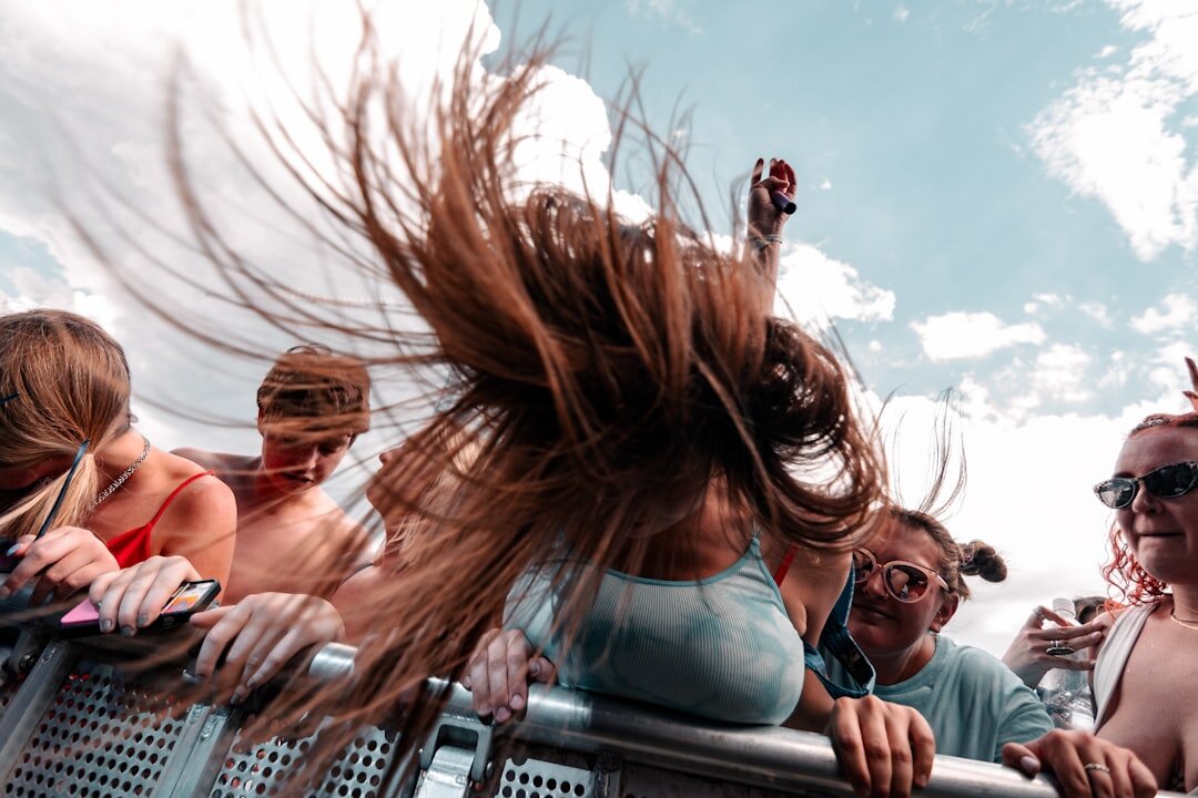 crowd at music festival